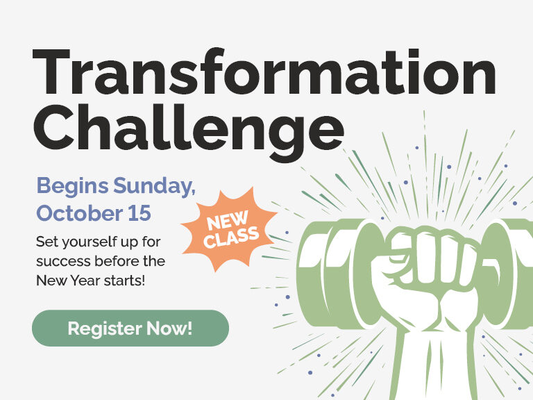 Transformation Challenge Begins October 15 - Register Now